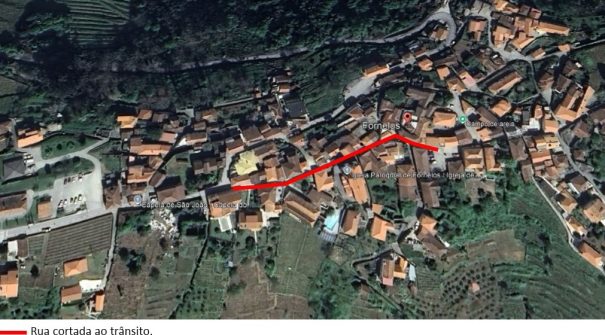AVISO À POPULAÇÃO – FORNELOS – CORTE DE RUA AO TRÂNSITO
