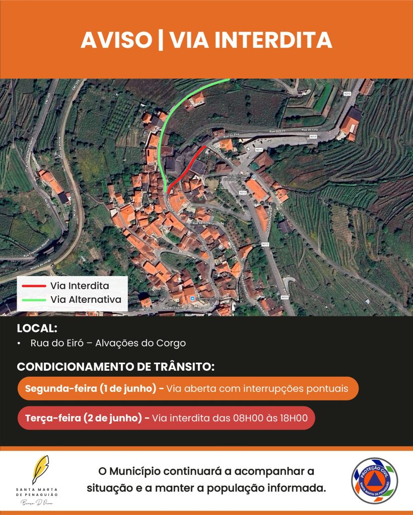  AVISO | CONDICIONAMENTO DE TRÂNSITO 