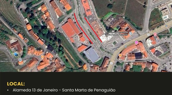 Pintura e Renovação dos Lugares de Estacionamento na Alameda 13 de Janeiro