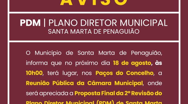 AVISO | PDM – Plano Diretor Municipal