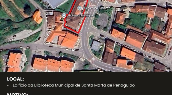 AVISO | CONDICIONAMENTOS JUNTO À BIBLIOTECA MUNICIPAL