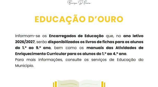Educação D’Ouro | Ano Letivo 2026/2027