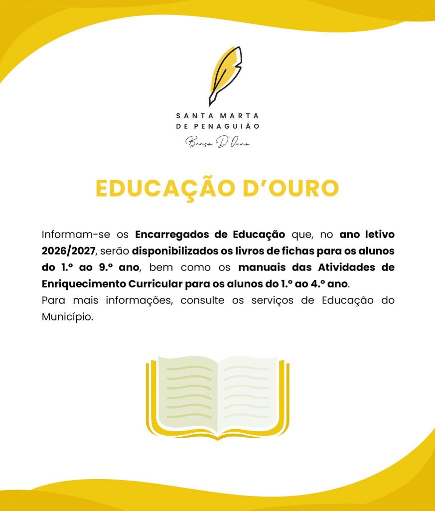  Educação D’Ouro | Ano Letivo 2026/2027 