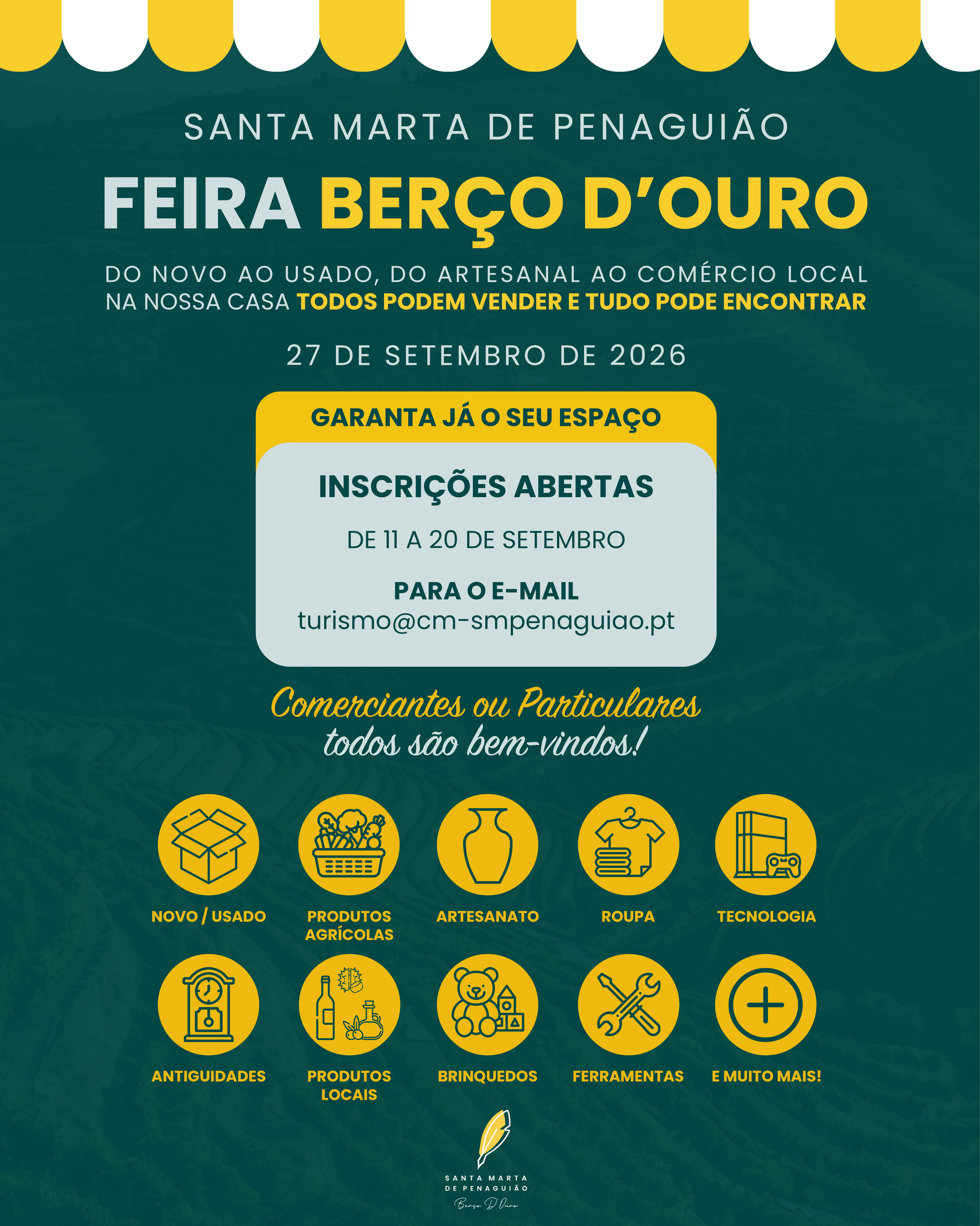 FEIRA BERÇO D’OURO – INSCRIÇÕES ABERTAS